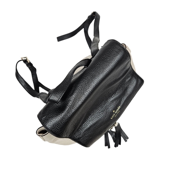 Kate‎ Spade Leila Pebble Leather Colorblock Light Pink & Black Backpack Women's - Picture 6 of 13